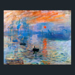 Affiche Claude Monet Sunrise<br><div class="desc">Claude Monet "Sunrise" est un tableau célèbre qui a été créé en 1872. Il représente le soleil se levant sur le port du Havre, ville de France où est né Monet. Le tableau est connu pour ses couleurs vives et son atmosphère brumeuse, qui saisit la beauté et la tranquillité d'un...</div>