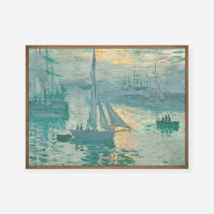 Affiche Claude Monet Sunrise Marine Art Imprimer