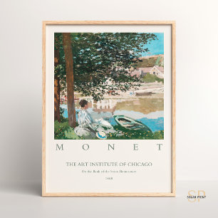 Affiche Claude Monet Sur la rive de la Seine Bennecourt