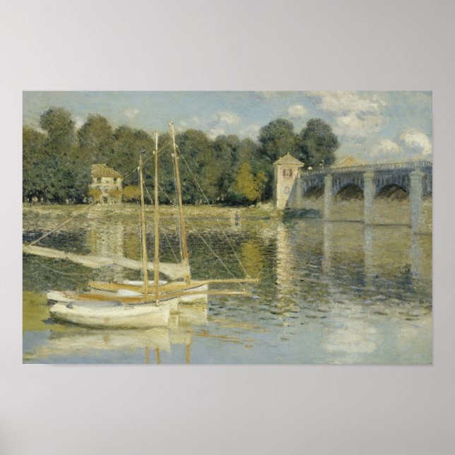 Affiche Claude Monet - The Argenteuil Bridge (Devant)