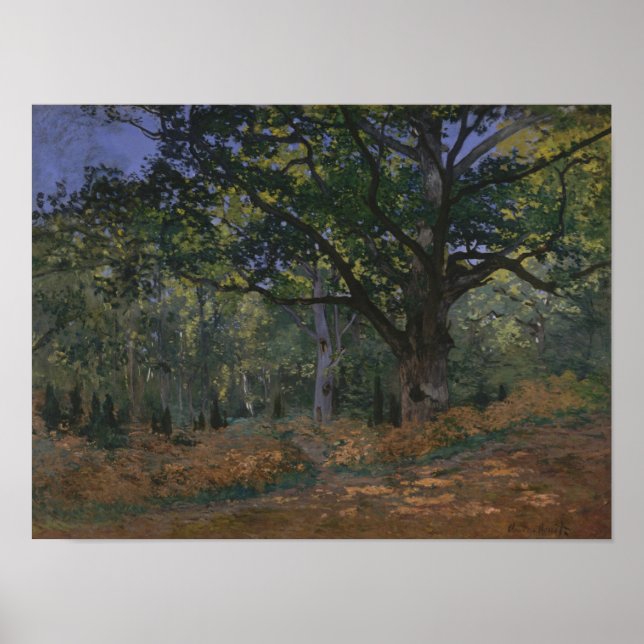 Affiche Claude Monet | the Bodmer Oak, Fontainebleau Fores (Devant)