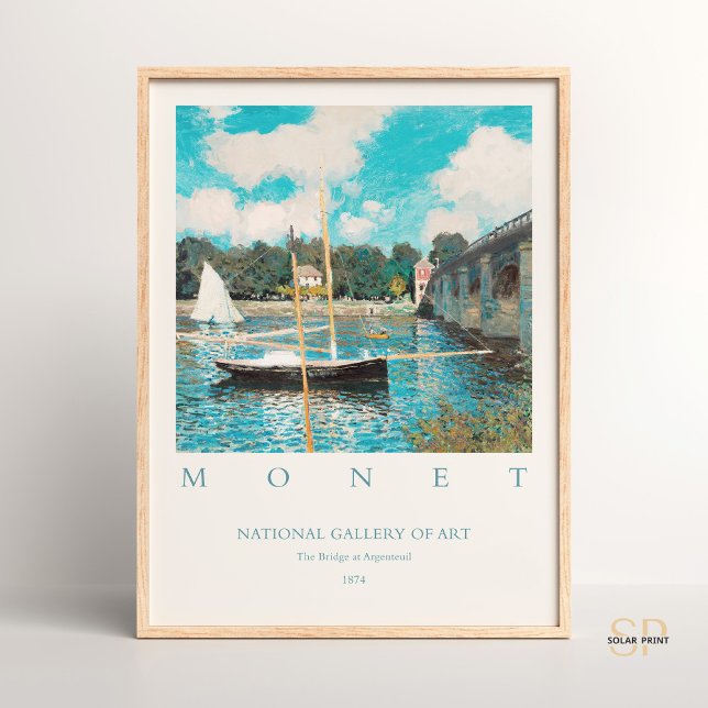 Affiche Claude Monet The Bridge à Argenteuil Imprimer (Créateur téléchargé)
