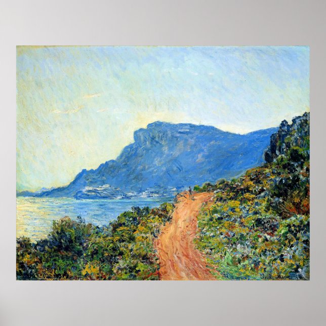 Affiche Claude Monet, The Corniche of Monaco, (Devant)