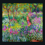 Affiche Claude Monet : The Iris Garden at Giverny<br><div class="desc">Une affiche classique colorée représentant le jardin d'iris de Giverny,  peinte par le peintre impressionniste Claude Monet.</div>