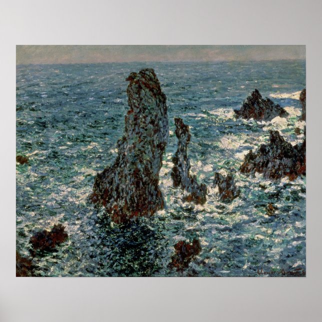Affiche Claude Monet | The Rocks at Belle-Ile, 1886 (Devant)
