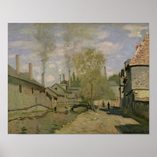 Affiche Claude Monet | The Stream of Robec at Rouen, 1872 (Devant)
