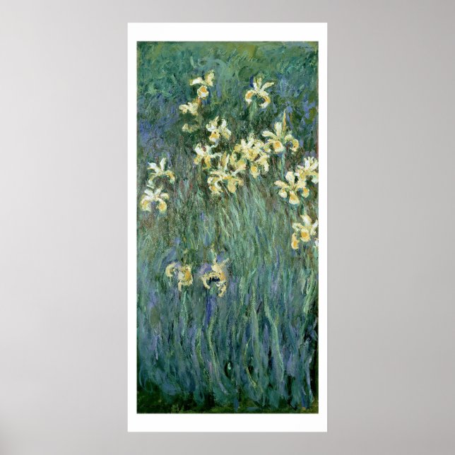 Affiche Claude Monet | The Yellow Irises (Devant)