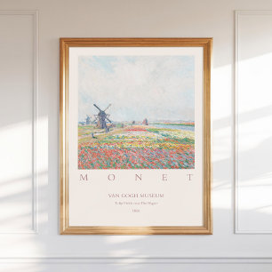 Affiche Claude Monet Tulip Fields Hague 1886