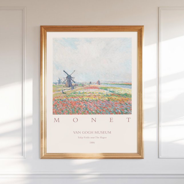 Affiche Claude Monet Tulip Fields Hague 1886 (Créateur téléchargé)
