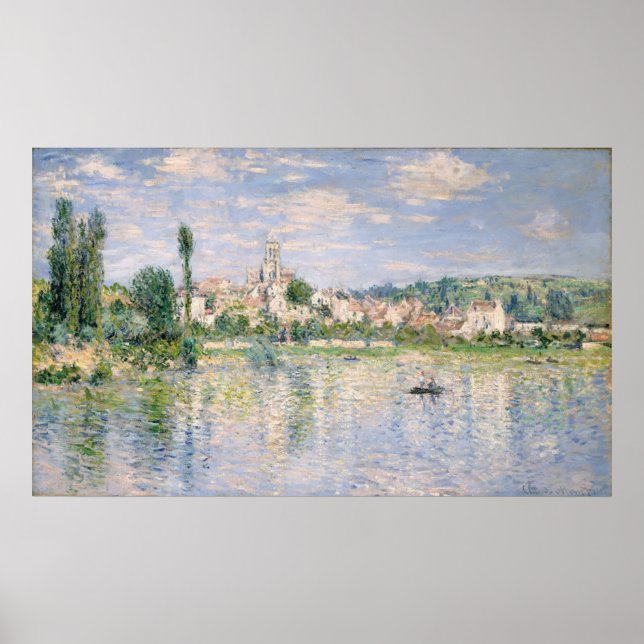 Affiche Claude Monet | V�theuil in Summer (Devant)