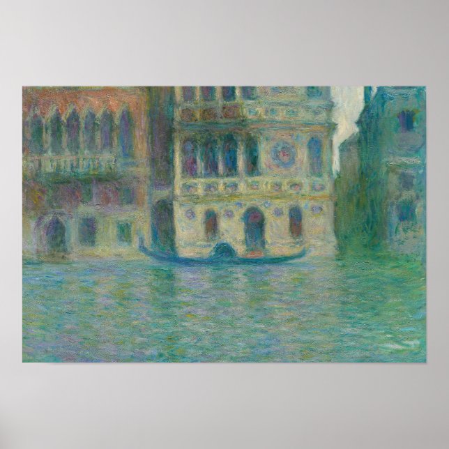 Affiche Claude Monet - Venise, Palazzo Dario (Devant)