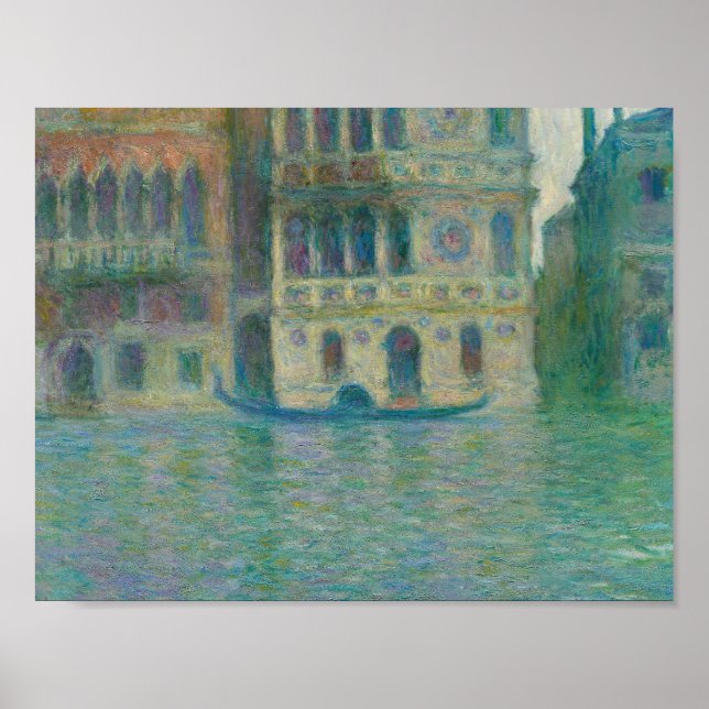 Affiche Claude Monet - Venise, Palazzo Dario (Devant)
