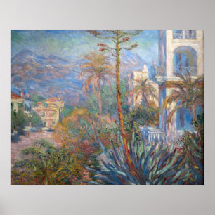 Affiche Claude Monet - Villas à Bordighera