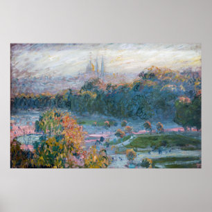 Affiche Claude Monet - Vue des Tuileries, étude
