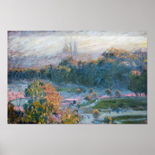 Affiche Claude Monet - Vue des Tuileries, étude