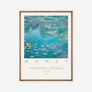Affiche Claude Monet Water Lilies 1906 Art Exhibition