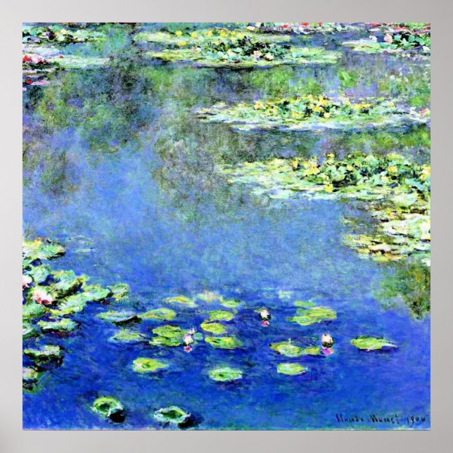 Affiche Claude Monet - Water Lilies, 1907, (Devant)