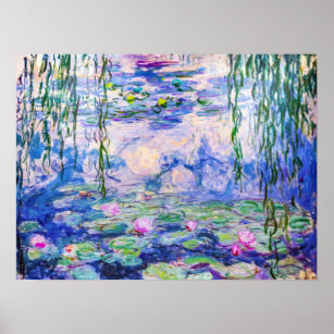 Affiche Claude Monet - Water Lilies / Nympheas 1919