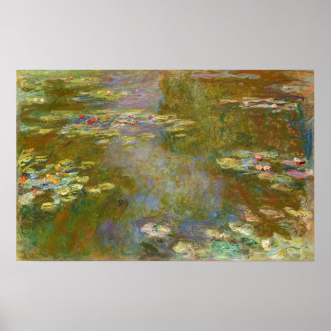 Affiche Claude Monet - Water Lily Pond 1917 (Devant)