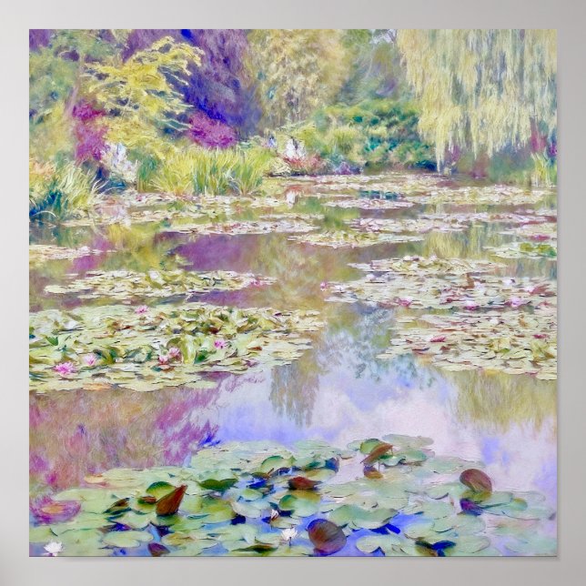 Affiche Claude Monet Water Lily Pond Giverny (Devant)