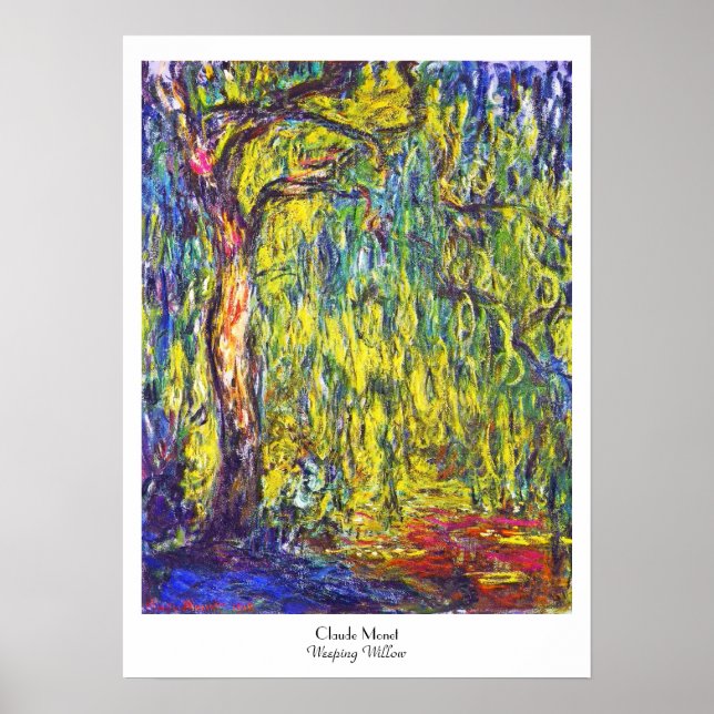 Affiche Claude Monet Willow (Devant)