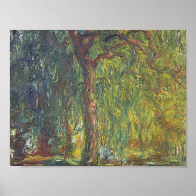 Affiche Claude Monet - Willow en pleurs (Devant)
