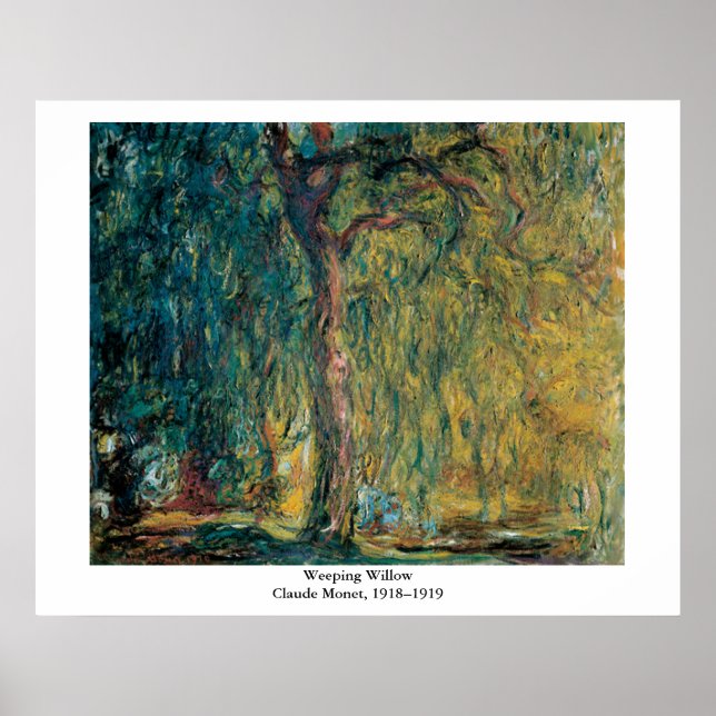 Affiche Claude Monet - Willow Weeping (Devant)