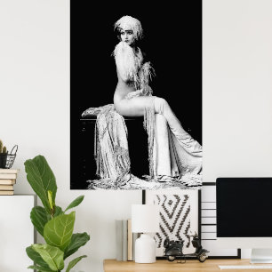 Affiche Claudia a Scantily Clad Ziegfield Theater Girl