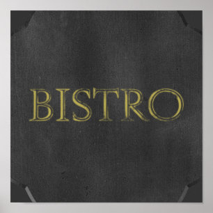 AFFICHE CLAVIER BISTRO SIGNER RESTAURANT GRAPHIQUE LOGO IC