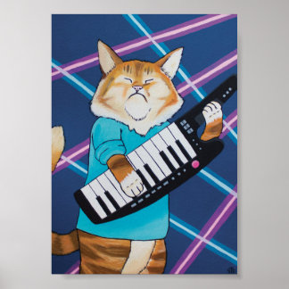 Affiche Clavier Cat 5x7