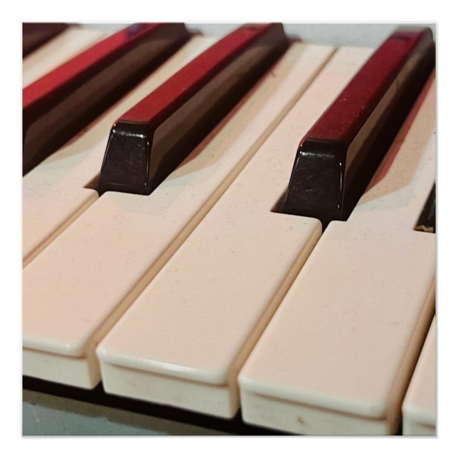 Affiche Clavier de Piano  (Devant)