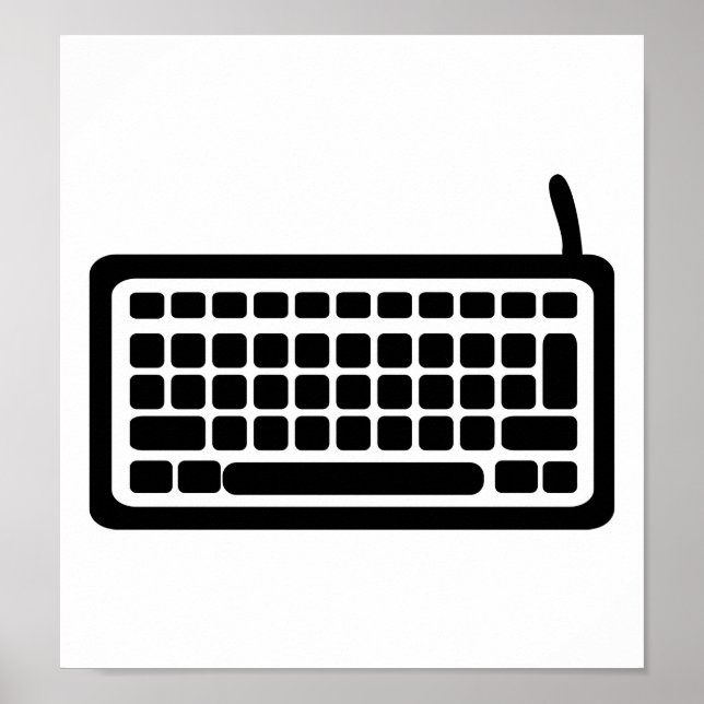Affiche Clavier informatique (Devant)