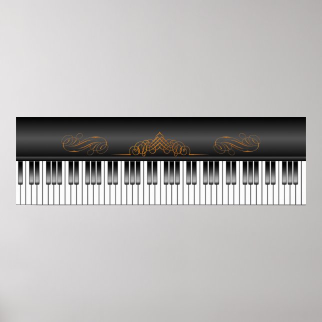 Affiche Clavier pour piano (Devant)
