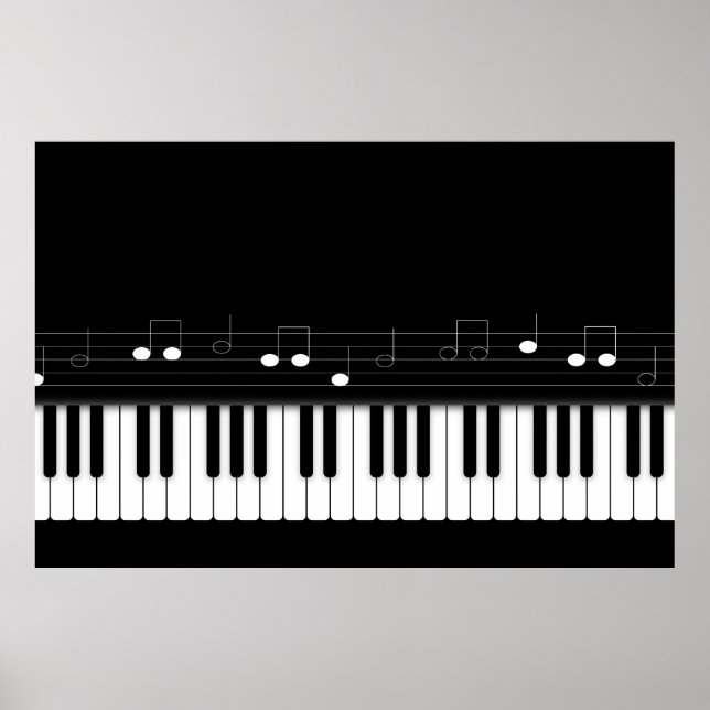 Affiche Clavier pour piano (Devant)