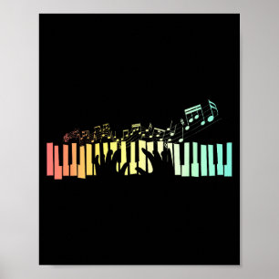 Affiche Claviers Anist Notes de Musique Ano