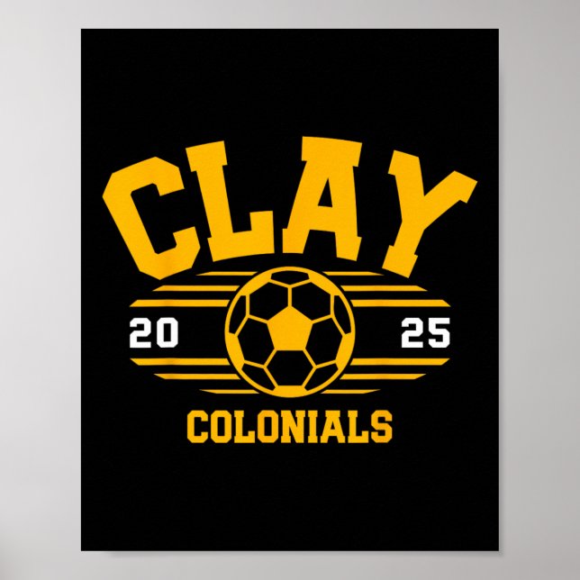 Affiche Clay Colonials Soccer Byll 2025  (Devant)