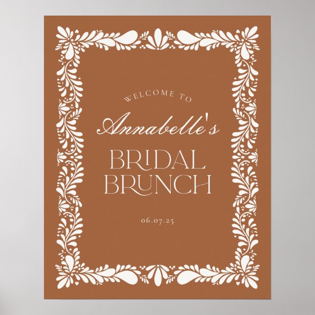 Affiche Clay Talavera Carrelage Fiesta Bridal Brunch Bienv (Devant)