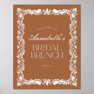 Affiche Clay Talavera Tile Fiesta Brunch de mariage de bie