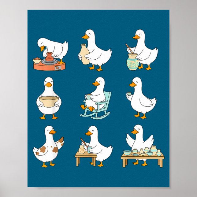 Affiche Clay Whisperer T Er Ceramic Silly Goose Making Tte (Devant)
