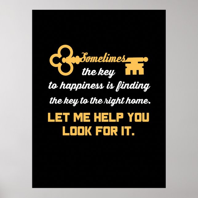 Affiche Clé de votre nouvelle maison (Devant)