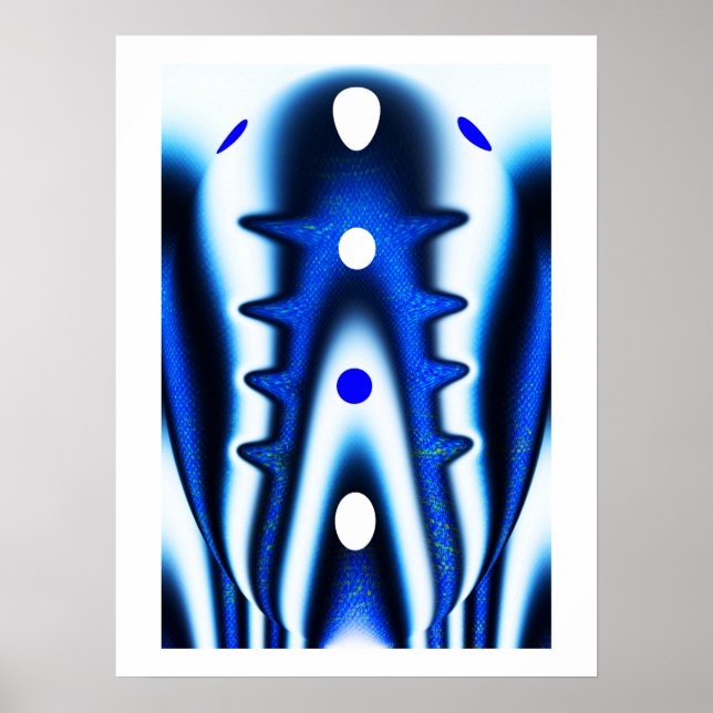 Affiche Clé d'illustration d'alien (Devant)