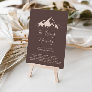 Affiche Clear Mountain Country In Love Memory Sign