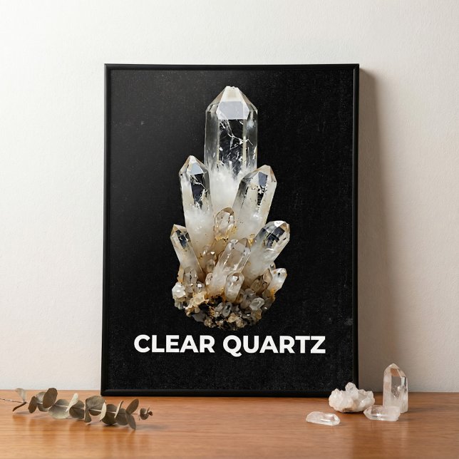 Affiche Clear Quartz Crystal Cluster (Créateur téléchargé)