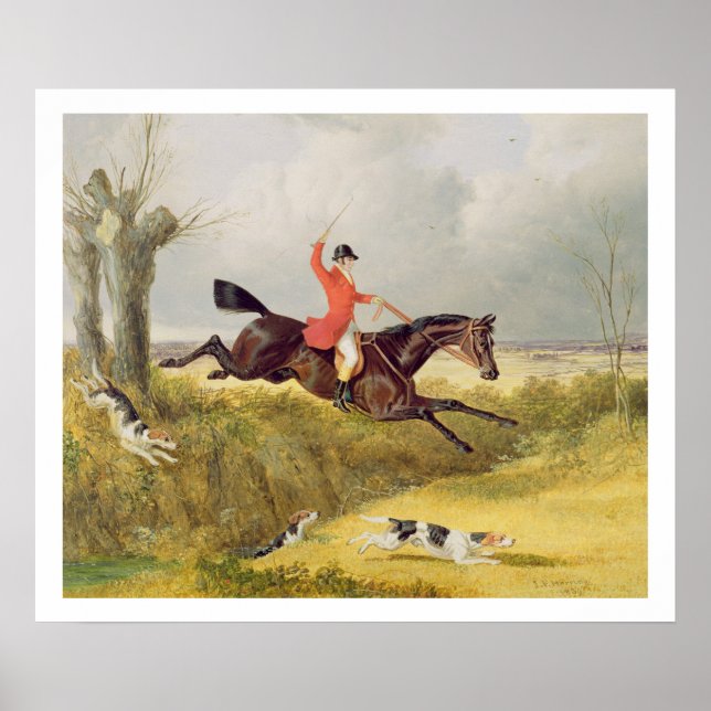 Affiche Clearing a Ditch, 1839 (huile sur panneau) (Devant)