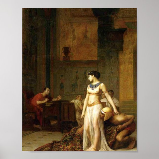 Affiche Cléopâtre Et César De Jean Leon Gerome (Devant)