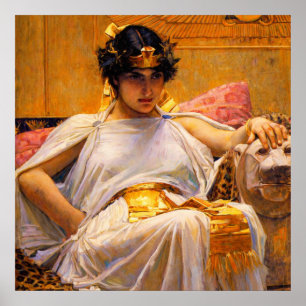 Affiche Cléopâtre par John William Waterhouse