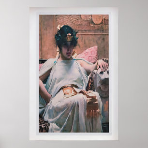Affiche Cléopâtre par John William Waterhouse  Vintage Fin