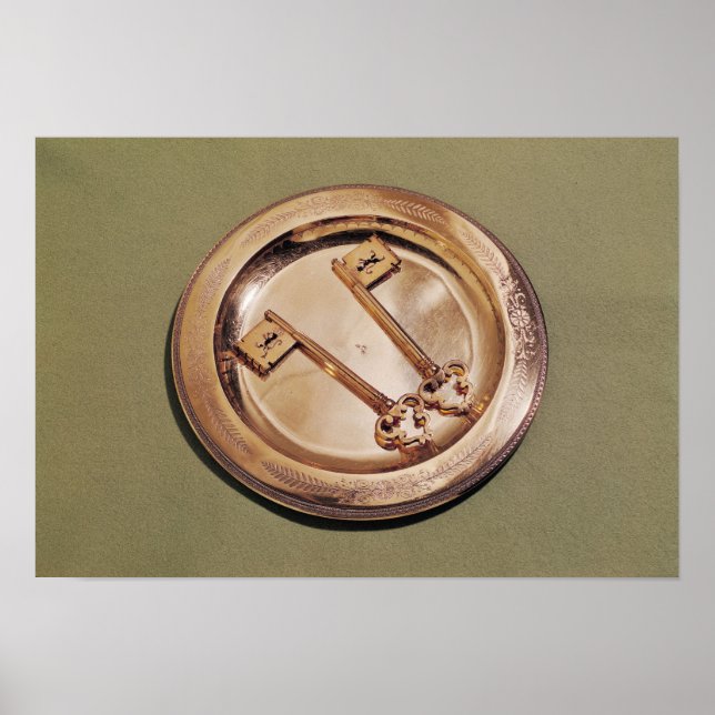 Affiche Clés de Gand sur une plaque (Devant)