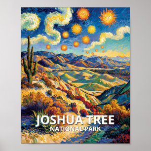 Affiche Clés personnalisées de Joshua Tree Vue paysage Van
