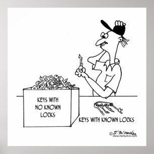 Affiche Clés sans les serrures connues :